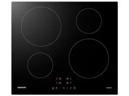 Produktbild: Samsung NZ64M3NM1BB Autarkes Induktionskochfeld, 60 cm große Herdplatte aus Glaskeramik, Rahmenlos, 4 Kochzonen mit Touch Steuerung, 9 Leistungsstufen, 4 Booster, Kindersicherung, Schwarz