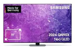Produktbild: Samsung Neo QLED 4K QN90X Fernseher 55 Zoll, TV mit Neural Quantum 4K AI Prozessor, Quantum-Matrix-Technologie, AI 4K Upscaling, Smart TV, GQ55QN90XATXZG, Deutsches Modell (2024)
