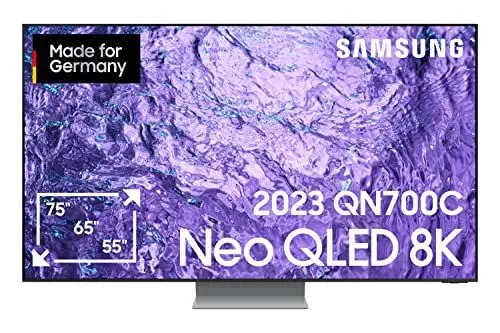 Produktbild: Samsung Neo QLED 8K QN700C 55 Zoll Fernseher (GQ55QN700CTXZG, Deutsches Modell), Neo Quantum HDR 8K, Neural Quantum Prozessor Lite 8K, Dolby Atmos, Smart TV (2023)