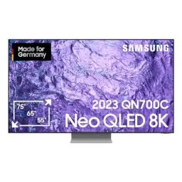 Produktbild: Samsung Neo QLED 8K QN700C 75 Zoll Fernseher (GQ75QN700CTXZG, Deutsches Modell), Neo Quantum HDR 8K, Neural Quantum Prozessor Lite 8K, Dolby Atmos, Smart TV (2023)