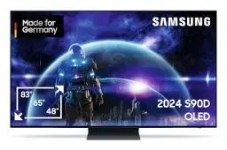 Produktbild: Samsung OLED 4K S90D Fernseher 48 Zoll, Samsung TV mit Neural Quantum 4K AI Gen2 Prozessor, OLED HDR+, 4K AI Upscaling, Smart TV, KI TV, GQ48S90DAEXZG, Deutsches Modell (2024)