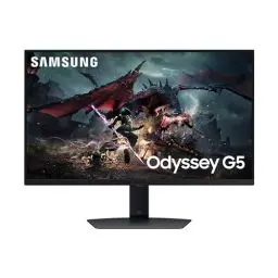 Produktbild: Samsung Odyssey G50D QHD Gaming Monitor, 27 Zoll, Bildschirm mit Fast IPS-Panel, 2.560 x 1.440 Pixel, AMD FreeSync, Bildwiederholrate 180 Hz, Reaktionszeit 1 ms (G/G)