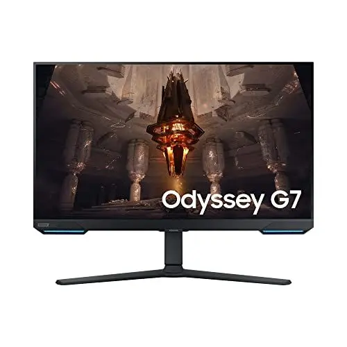 Produktbild: Samsung Odyssey G70B Gaming Monitor LS28BG700EP, 28 Zoll, IPS-Panel, UHD-Auflösung, FreeSync Premium Pro, G-Sync kompatibel, 1 ms Reaktionszeit, Bildwiederholrate 144 Hz, Schwarz