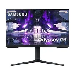 Produktbild: Samsung Odyssey Gaming Monitor G3A LS24AG304NR, 24 Zoll, VA-Panel, Full HD-Auflösung, AMD FreeSync Premium, Reaktionszeit 1 ms (MPRT), Bildwiederholrate 144 Hz, Schwarz