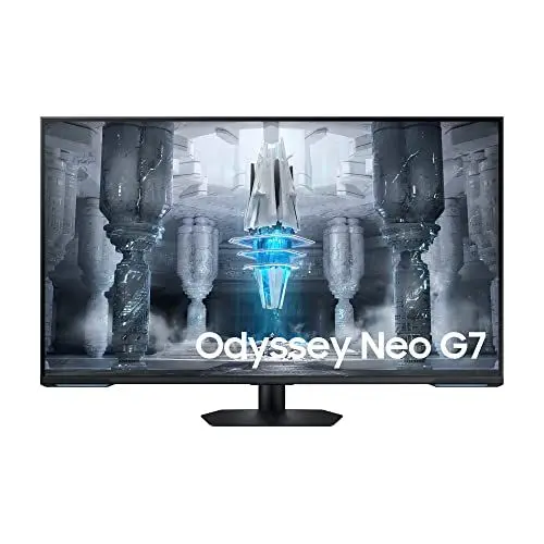 Produktbild: Samsung Odyssey Neo G70C Gaming Monitor S43CG700NU, 43 Zoll, VA-Panel, UHD-Auflösung, AMD FreeSync Premium Pro, 1 ms (MPRT) Reaktionszeit, Bildwiederholrate 144 Hz, Schwarz