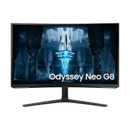 Produktbild: Samsung Odyssey Neo G8 Gaming Monitor S32BG850NU, 32 Zoll, VA-Panel, 4K UHD-Auflösung, AMD FreeSync Premium Pro, 1 ms Reaktionszeit, Bildwiederholrate 240 Hz, Front Schwarz, Rückseite Weiß