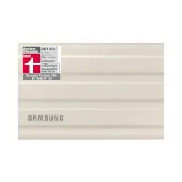 Produktbild: Samsung Portable SSD T7 Shield, 1 TB, USB 3.2 Gen.2, 1.050 MB/s Lesen, 1.000 MB/s Schreiben, Robuste externe Festplatte Outdoor für Mac, PC und Smartphone, Beige, MU-PE1T0K/EU