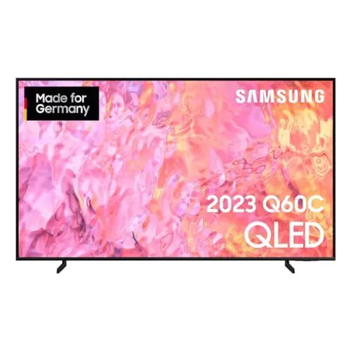 Produktbild: Samsung QLED 4K Q60C 50 Zoll Fernseher (GQ50Q60CAUXZG, Deutsches Modell), Quantum-Dot-Technologie, Quantum HDR, AirSlim Design, Smart TV (2023)