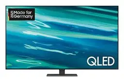 Produktbild: Samsung QLED 4K TV Q80A 55 Zoll (GQ55Q80AATXZG), Quantum HDR 1500, Direct Full Array, Game Pro Mode (2021),Nachtschwarz