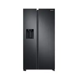 Produktbild: Samsung RS6GA8521B1/EG Side-by-Side Kühlschrank, 178 cm, 634 ℓ, 225 ℓ Gefriervolumen, Space Max Technologie, Premium Black Steel