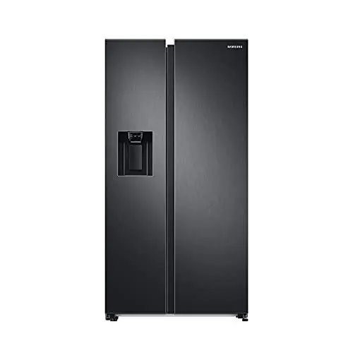 Produktbild: Samsung RS6GA8521B1/EG Side-by-Side Kühlschrank, 178 cm, 634 ℓ, 225 ℓ Gefriervolumen, Space Max Technologie, Premium Black Steel