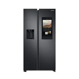 Produktbild: Samsung RS6HA8891B1/EG Side-by-Side Kühlschrank, 178 cm, 614 ℓ, 225 ℓ Gefriervolumen,Family Hub, Premium Black Steel