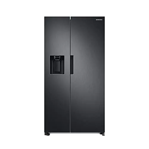 Produktbild: Samsung RS6JA8811B1/EG Side-by-Side Kühlschrank, 178 cm, 634 ℓ, 225 ℓ Gefriervolumen, Space Max Technologie, Premium Black Steel