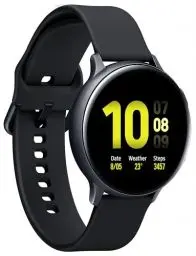 Produktbild: Samsung SM-R820 Galaxy Watch Active2, Fitnesstracker aus Aluminium, großes Display, ausdauernder Akku, wassergeschützt, 44 mm, Bluetooth, Aqua Black