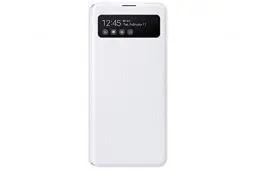 Produktbild: Samsung S View Smartphone Cover EF-EA415 für Galaxy A41, Handy-Hülle, stoßfest, Schutz Case, integriertes Sichtfenster weiß