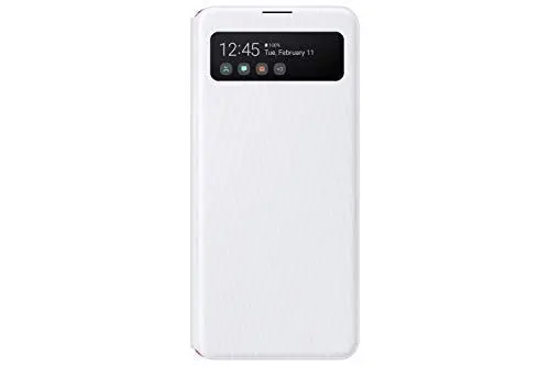 Produktbild: Samsung S View Smartphone Cover EF-EA415 für Galaxy A41, Handy-Hülle, stoßfest, Schutz Case, integriertes Sichtfenster weiß