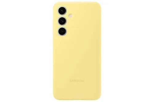 Produktbild: Samsung Silicone Case EF-PS721 für Galaxy S24 FE, Smartphone-Cover, Handy-Hülle, Silikon, Kratzfest, Schlankes Design, Yellow
