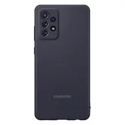 Produktbild: Samsung Silicone Smartphone Cover EF-PA725 für Galaxy A72 Handy-Hülle, Silikon, Schutz Case, stoßfest, dünn und griffig, Schwarz