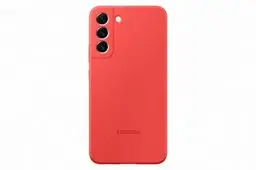 Produktbild: Samsung Silicone Smartphone Cover EF-PS906 für das Galaxy S22+, Handy-Hülle, Silikon, Schutz Case, stoßfest, dünn und griffig, Koralle