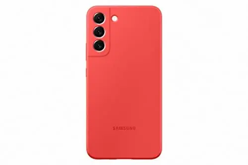 Produktbild: Samsung Silicone Smartphone Cover EF-PS906 für das Galaxy S22+, Handy-Hülle, Silikon, Schutz Case, stoßfest, dünn und griffig, Koralle