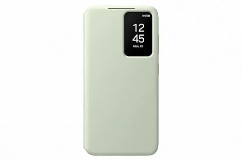 Produktbild: Samsung Smart View Wallet Smartphone Case EF-ZS921 für Galaxy S24, Handy-Hülle, Kartenfach, Sichtfenster, Light Green