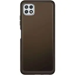 Produktbild: Samsung Soft Clear Cover Smartphone Cover EF-QA226 für Galaxy A22 5G Handy-Hülle, extra-dünn und griffig, Schutz Case, durchsichtig, Schwarz