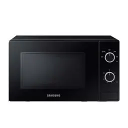 Produktbild: Samsung Solo-Mikrowelle, 700 W, Epoxy-Garraum mit 20 l Volumen, 5 Leistungsstufen, Defrost, Schwarz, MS20A3010AL/EG