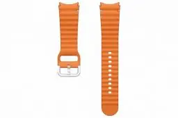 Produktbild: Samsung Sport Band (M/L) ET-SNL31 für die Galaxy Watch7 | Uhrenarmband, Sport Armband, Original Zubehör, elastisch, langlebig, guter Sitz, Orange