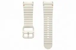 Produktbild: Samsung Sport Band (S/M) ET-SNL30 für die Galaxy Watch7 | Uhrenarmband, Sport Armband, Original Zubehör, elastisch, langlebig, guter Sitz, Cream