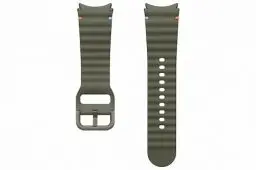 Produktbild: Samsung Sport Band (S/M) ET-SNL30 für die Galaxy Watch7 | Uhrenarmband, Sport Armband, Original Zubehör, elastisch, langlebig, guter Sitz, Green