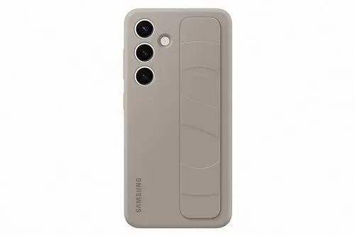 Produktbild: Samsung Standing Grip Smartphone Case EF-GS921 für Galaxy S24, Handy-Hülle, Fingerhalterung, Schlankes Design, Taupe