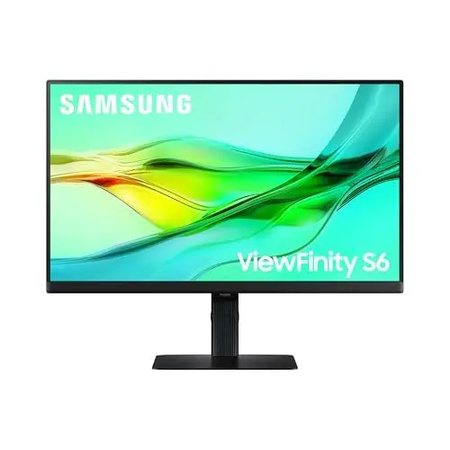 Produktbild: Samsung ViewFinity S60UD Monitor 32 Zoll, QHD/WQHD, 2.560 x 1.440, 100 Hz, HDR10, Eye Saver Mode, USB-C (90 W), Daisy Chain, Integrierter KVM-Switch, LS32D600UAUXEN
