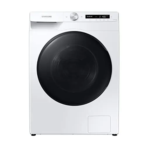 Produktbild: Samsung WD81T534ABW/S2 Waschtrockner, 8/5 kg, 1400 U/min, Automatische Waschmittel- und Weichspülerdosierung, Ecobubble, Weiß