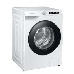 Produktbild: Samsung WW90T504AAWCS2 Waschmaschine, 9 kg, 1.400 U/min, Extra energiesparend, EEK: A (-10%), AI Ecobubble, AI Control, SmartThings App und AI Energy Mode, Hygiene-Dampfprogramm, Weiß
