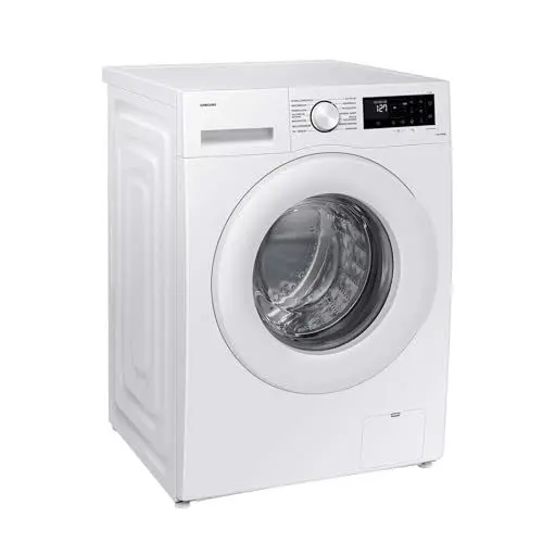 Produktbild: Samsung Waschmaschine, 8 kg, 1.400 U/min, EEK: A, Mikroplastik-Programm, Ecobubble, 14 Programme, WiFi SmartControl, Weiß, WW80CGC04ATEEG