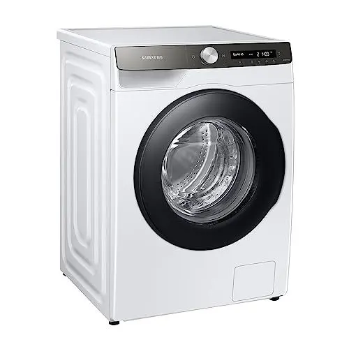 Produktbild: Samsung Waschmaschine, 8 kg, 1400 U/min, Ecobubble, Automatische Waschmittel- und Weichspülerdosierung, Weiß/Schwarz, WW8ET534AATAS2
