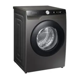 Produktbild: Samsung Waschmaschine, 8 kg, 1400 U/min, Ecobubble, Simple Control, WiFi SmartControl, SuperSpeed 59 Min, Inox/Schwarz, WW80T604ALXAS2