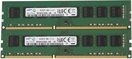 Produktbild: Samsung original 16GB, (2 x 8GB) 240-pin DIMM, DDR3 PC3-12800, desktop memory module