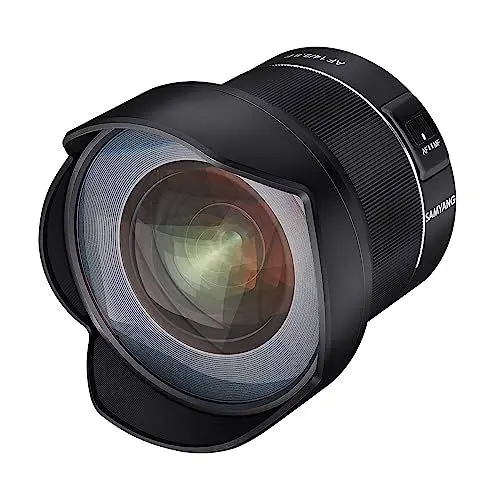 Produktbild: SAMYANG AF 14mm F2,8 kompatibel mit Nikon F - Autofokus Ultra Weitwinkel Objektiv mit 14 mm Festbrennweite für Vollformat Nikon DSLR Spiegelreflex Kameras mit Nikon-F Mount, Metallgehäuse