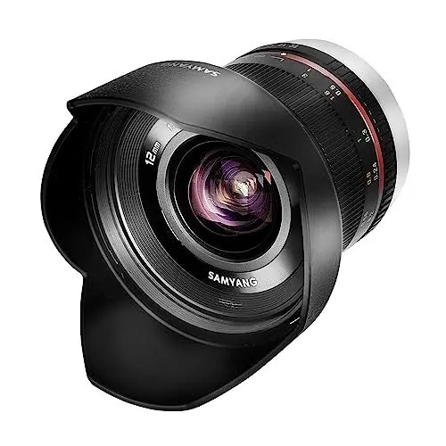 Produktbild: Samyang 12mm F2.0 APS-C Fuji X schwarz - Weitwinkel Festbrennweite Objektiv für Fuji X, manueller Fokus, für Kamera X-T4, X-T30, X-T30 II, X-T200, X-Pro3, X-A7, X-A5, X-T100, X-T3, X-E3