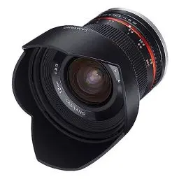 Produktbild: Samyang 12mm F2.0 MFT schwarz - Weitwinkel Festbrennweite für Micro Four Thirds Anschluss, manueller Fokus, für APS-C Kamera Olympus OM-D E-M1 III, Pen E PL10, OM-D E-M5 III, Panasonic Lumix DC-G91