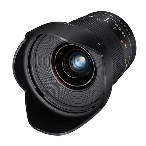 Produktbild: Samyang 7460 20/1,8 Objektiv DSLR Nikon F AE manueller Fokus automatischer Blendenring,Fotoobjektiv, Weitwinkelobjektiv schwarz schwarz