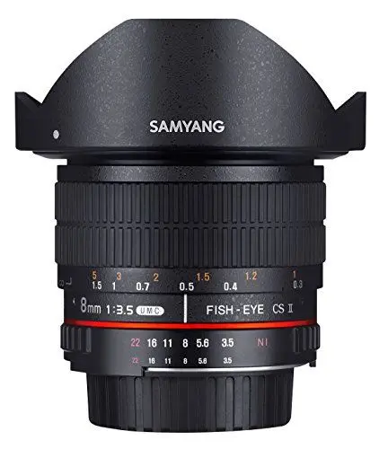 Produktbild: Samyang 8mm F3.5 CS II Objektiv für Anschluss Fuji X