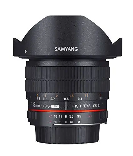 Produktbild: Samyang 8mm F3.5 CS II Objektiv für Anschluss Pentax K