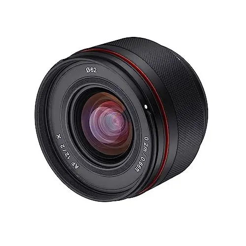Produktbild: Samyang AF 12mm F2,0 Fuji X Objektiv - Autofokus Ultra Weitwinkel Festbrennweite für Fujifilm X-Mount APS-C lichtstark für Fuji X Mount Kameras X-T4 T3 X-T30 X-T20 X-E4 XE3 X-Pro 3 X-H1 Wetterschutz