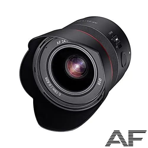Produktbild: Samyang AF 24mm F1.8 Sony FE Tiny but Landscape Master - Autofokus Vollformat und APS-C Weitwinkel Festbrennweite Objektiv für Sony E, FE, E-Mount für Sony Alpha A9 A7 A7C A7C II A7C R A6000 A5000