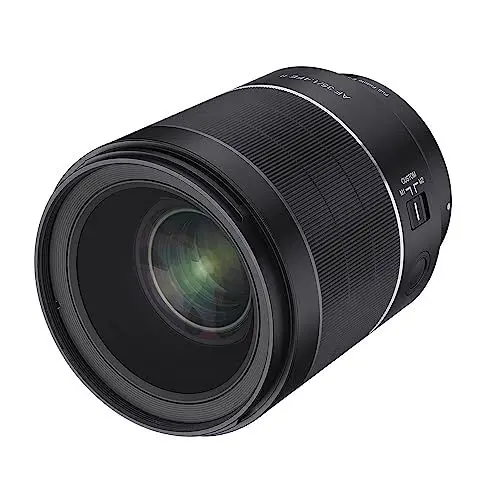 Produktbild: Samyang AF 35mm F1,4 II FE für Sony E – Autofokus Vollformat & APS-C Weitwinkel Objektiv Festbrennweite spiegellose , Mount Systemkameras Alu Gehäuse Wetterschutz Sony A9 A7 A1 Alpha 6000 Serie