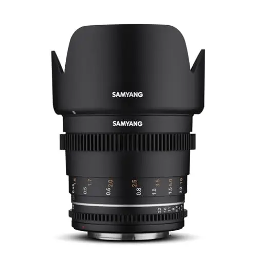 Produktbild: Samyang MF 50mm T1,5 VDSLR MK2 Canon RF – lichtstarkes T1,5 Normal Cine- und Video Objektiv für Canon RF Mount, 50 mm Festbrennweite, Follow Focus Zahnkränze Vollformat und APS-C, 8K Auflösung