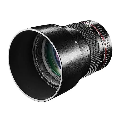 Produktbild: Samyang MF 85mm F1,4 AS IF UMC für Canon EF – Vollformat Portrait Objektiv für Canon EF/EF-S Mount, geeignet für APS-C, manueller Fokus, für DSLR Canon Kameras EOS 6D Mark II, 1Dx Mark III