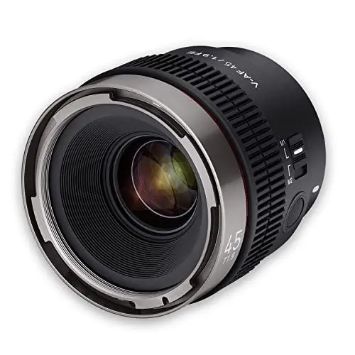 Produktbild: Samyang V-AF 45mm T1,9 FE für Sony E, Videoobjektiv, Auto Fokus Objektiv, Cine Lens 8K Unterstützung, Anamorphic kompatibel, Custom Switch und Custom Button